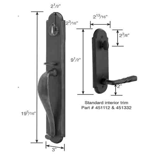 Emtek Greeley Tubular Entry Set Sandcast Door Hardware Canada